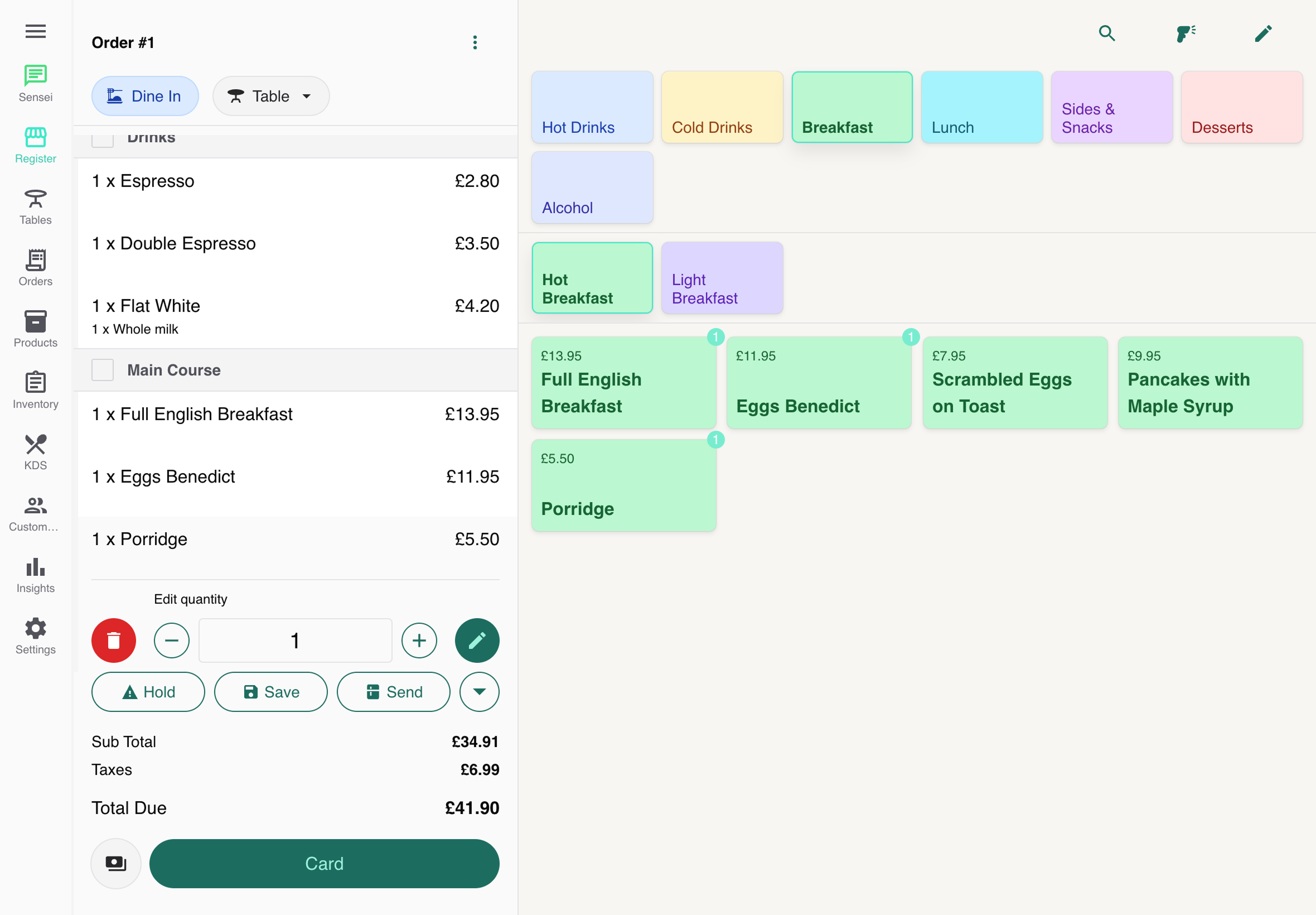 Yes!Sensei - POS System with Dojo Payments Integration | Restaurant POS